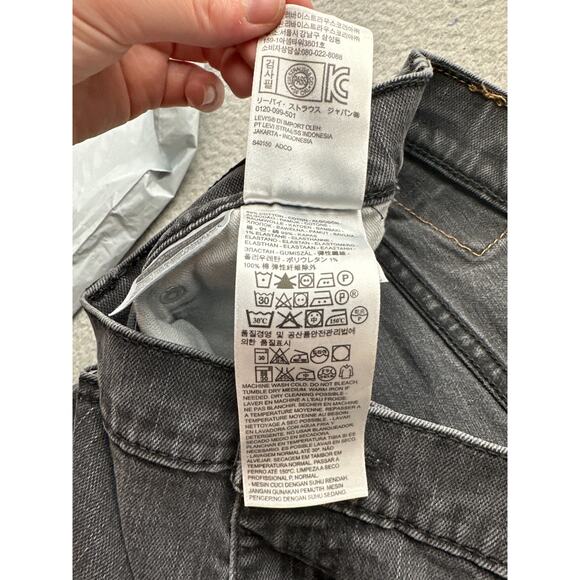 Levis 569 Denim Jeans Men's Size 36X36 Loose Fit Straight Leg Pocket Black - Picture 9 of 11